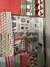 Lot Of 114 Piece Christmas Scrapbooking With Stickers And Scrapbooking Pages