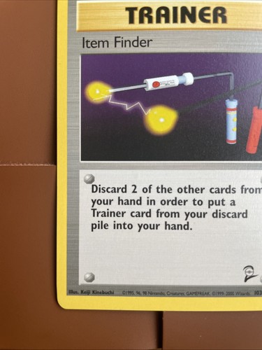 Pokémon TCG Trainer Item Finder 103/130 Card 2000 Base Set 2 - Picture 6 of 20