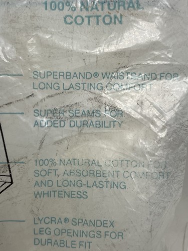 Fruit Of The Loom 3pk Men's Briefs Size 34 100% Cotton New Package 1983 Vintage - Imagen 5 de 8