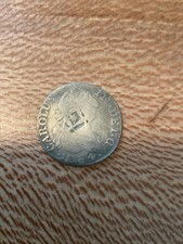 SPAIN  SILVER 2 REALES 1784' COUNTERSTAMPED USED IN  TRINIDAD