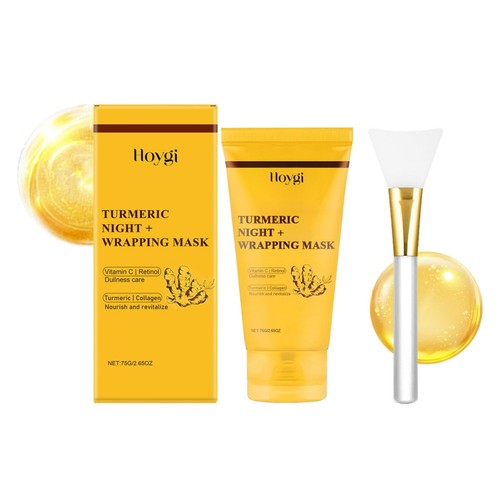 1 Set Collagen Night Wrapping Mask Overnight Wrapping Peel Off Natural Facial - Picture 2 of 14