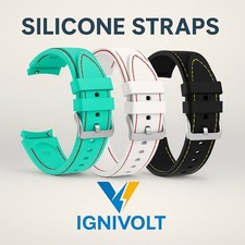 Sport Silicone Strap for Samsung Galaxy Watch 7/6/5/4 40mm 44mm 5 Pro 45mm Band.
