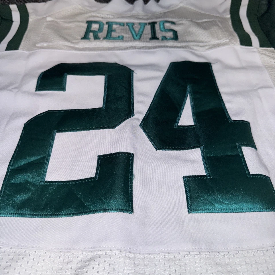 Darrelle Revis 2000s New York Jets Jersey On Field 48 Men’s NFL Sewn - Image 3 of 4