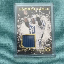 2017 Barry Sanders Vertex Unbreakable Gold Foil /49 (#UN-3) Player Worn Patch