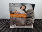 Brookstone™ Heated N-A-P™ Cozy Plush Queen Dual Zone Blanket in Grey 2 Controls