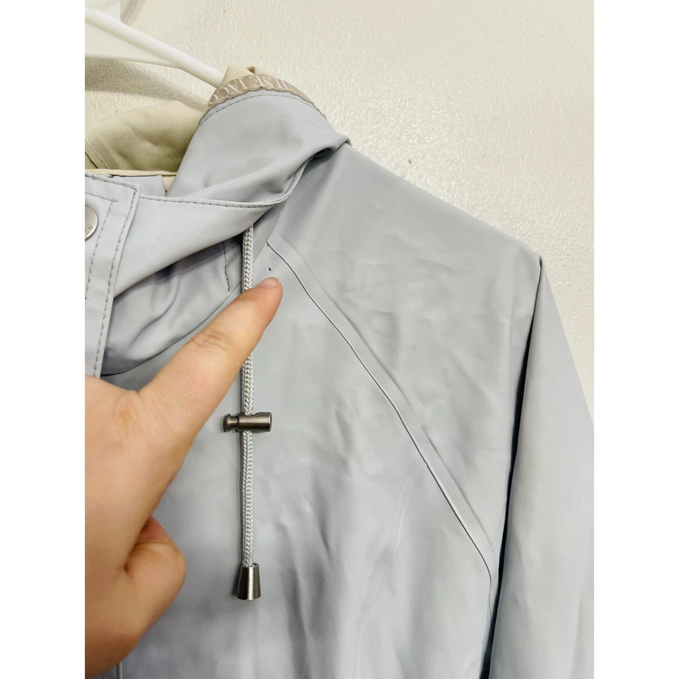 Ilse Jacobsen Rain71 Waterproof 5000mm Softshell Hooded Belted Jacket Gray 38 M - Image 4 of 4