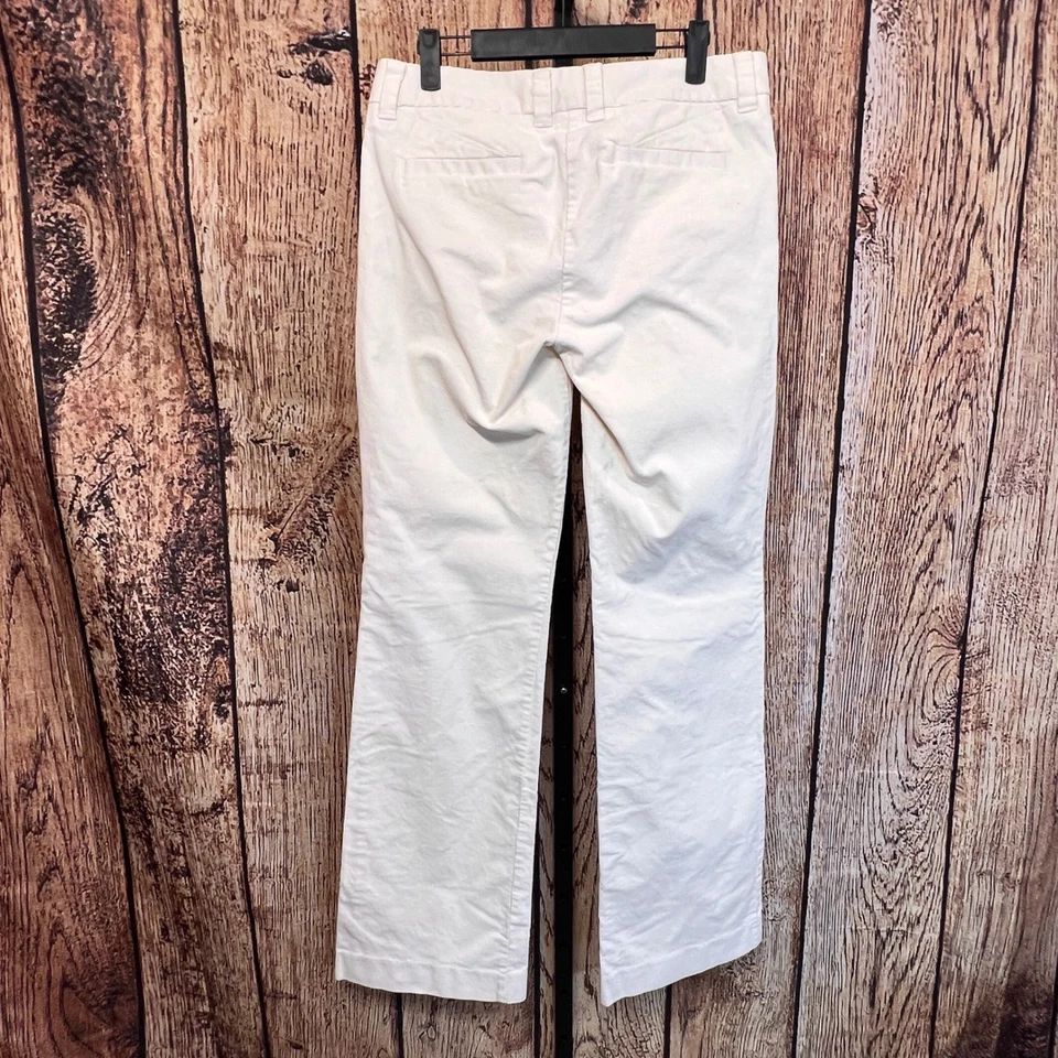 J. Crew City Fit Corduroy Pants Women's Size 6T Off White Bootcut Casual - Image 2 of 4