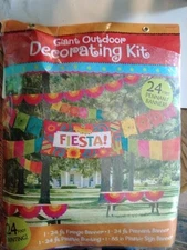 Cinco De Mayo Mexican Theme Giant Outdoor Fiesta Decorating Kit Banner And More