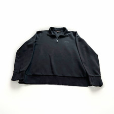 Michael Kors Men s Black 1/4 Zip Logo Pullover Sweatshirt Size XL