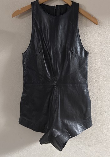 Mameluco ONE TEASPOON de cuero negro para mujer talla XXS - Imagen 2 de 9