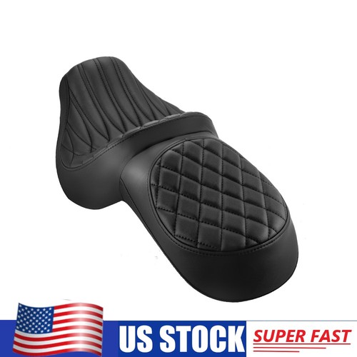 Full Black 1 Piece Seat For Kawasaki Vulcan 900 Classic 2006-25 / Custom 07-2025