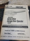 Genie Automatic Screw Drive Installation Owner's Manual IS, ISL, IMS Series