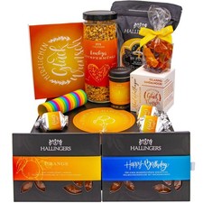 Feinkost Geburtstagsgeschenk-Set XXL "Happy birthday yellow" Hallingers DE