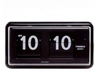 TWEMCO QT-30 Flip Clock Black Retro Digital Desk Table Alarm Clock Vintage Style