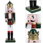 Desktop Xmas Nutcracker Figure Wood Nutcracker Decoration Wooden Nutcracker