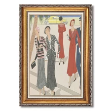 Canvas Print Oil Paintings Reproduction Art Deco fashion illustration