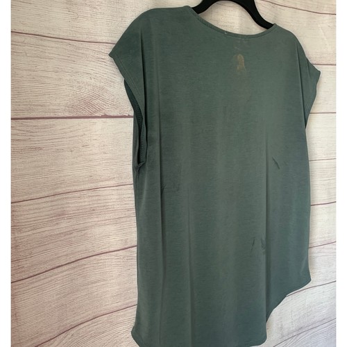 Green Envelope Los Angeles Green Zipper Front Blouse Short Sleeves Size L - Bild 13 von 15