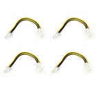 4 PièCes SéRies 20Cm 4Pin Alimentation ATX 4 Broches Mâle à  PC CPU 4897
