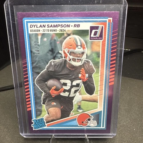 2025 Panini Donruss Football Press Proof Purple Dylan Sampson #389