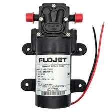 Flojet LF222002 Demand Spray Pump – 24V, 1 GPM, 40 PSI, Self-Priming, 3/8" Barbs