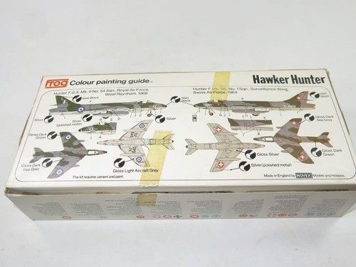 FROG 1/72 Model Aircraft Kit F204 HAWKER HUNTER F.G.A. 9 H Type Box Unmade 1970s - 第 2/4 張圖片