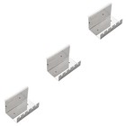  3 Count Toothbrush Storage Stand Stainless Steel Holder Organizer