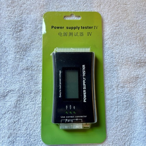 Power Supply Tester PC Computer LCD 20/24 Pin 4 PSU ATX BTX ITX SATA HDD Digital - Picture 1 of 8