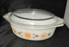 Vintage Pyrex 043 USA Town & Country Oval 1 1/2 Qt Casserole Baking Dish w/Lid