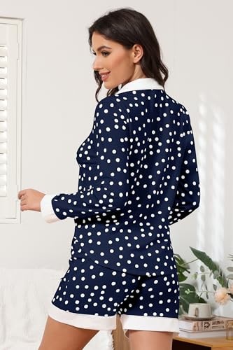 Button Down Pyjamas Sets Damen Zweiteiler Satin Seide Pyjama Sets Loungewear - Bild 5 von 5