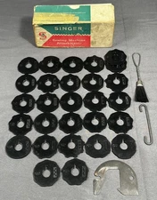 Vintage Singer Flat Fashion Disc Set Of 27 Fit Singer Machines 2-31 Few Missing