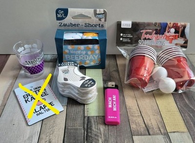 Paket Geburtstag Party Geschenk Mitbringsel NEU
