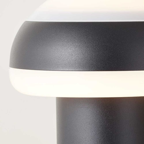 Brilliant LED Außenleuchte Stehlampe Ilton Schwarz 80cm IP44 9W 1100lm warmweiß  - Bild 6 von 7