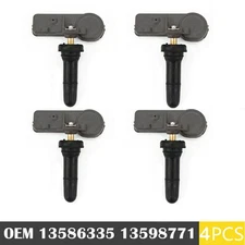 (4) TPMS Tire Pressure Monitoring Sensor For GM Chevy GMC  13586335 15123145