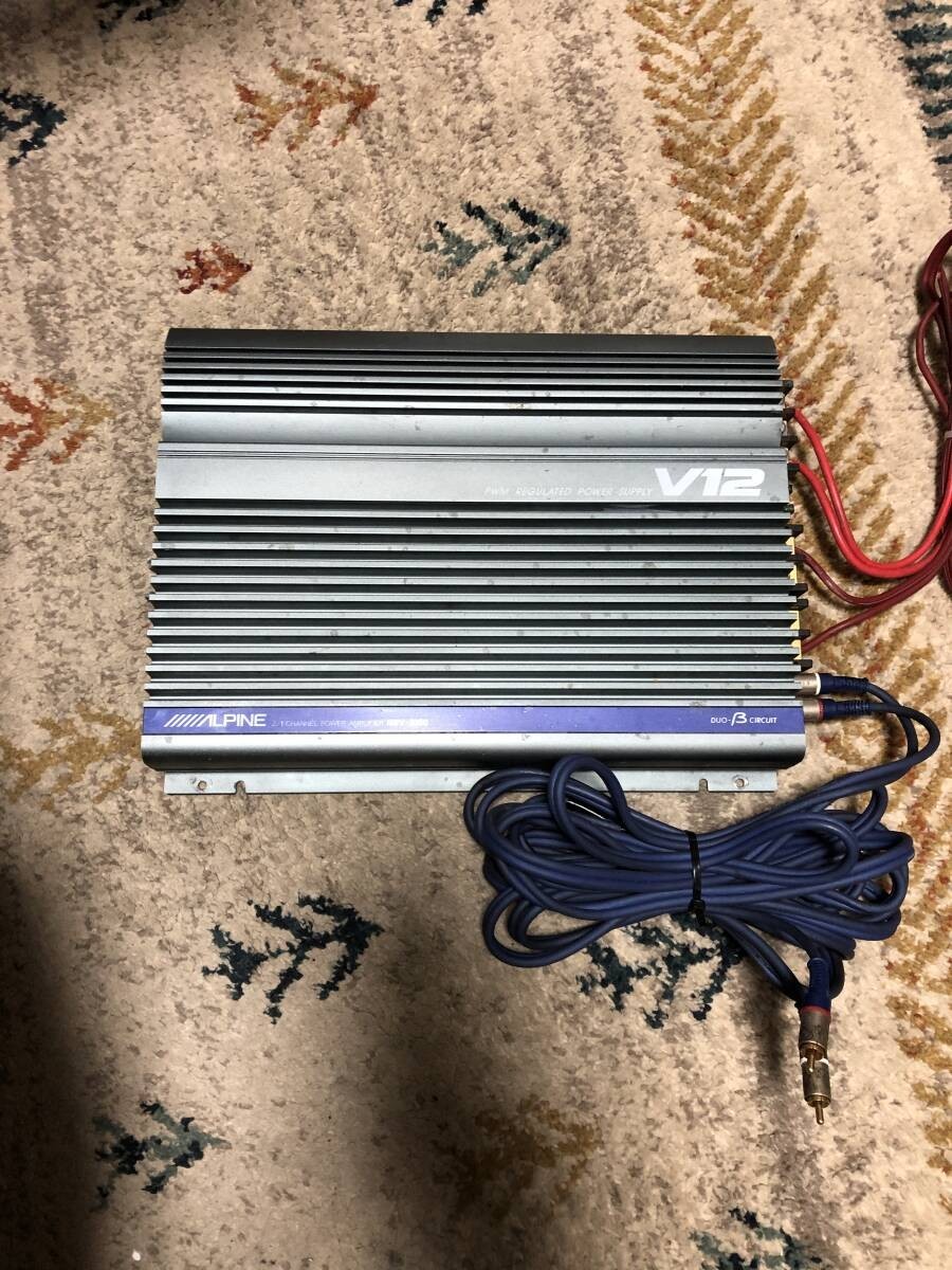 Vintage Alpine V12 Mrv-1000 2/1 Channel Power Amplifier Amp