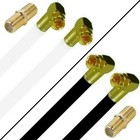 Fritz!Box Cable Router Anschlusskabel 8K Gold Winkel / Winkel + Verbinder