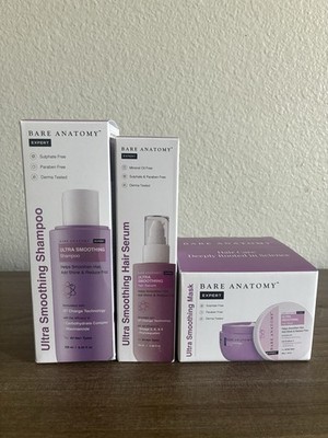 Bare Anatomy Ultra Smoothing Trio: Hair Serum, Mask & Shampoo