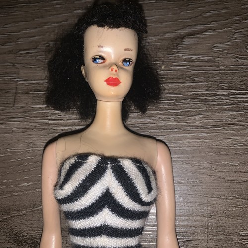 Muñeca Barbie cola de caballo vintage #3 morena cuerpo sólido - Imagen 2 de 15
