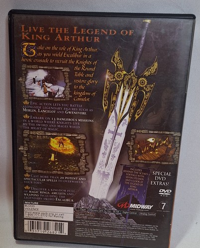 Legion: The Legend of Excalibur (PlayStation 2, 2002) PS2 completo CIB con manuale - Foto 3 di 4