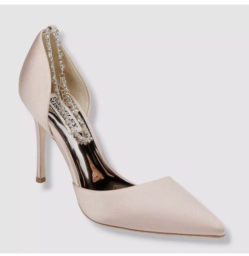 Scarpe decolte Badgley Mischka donna rosa Tierra bracciale alla caviglia tacco misura US 7 $235 - Foto 7 di 8