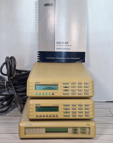 2 Adtran DSU III AR + Adtran TSU