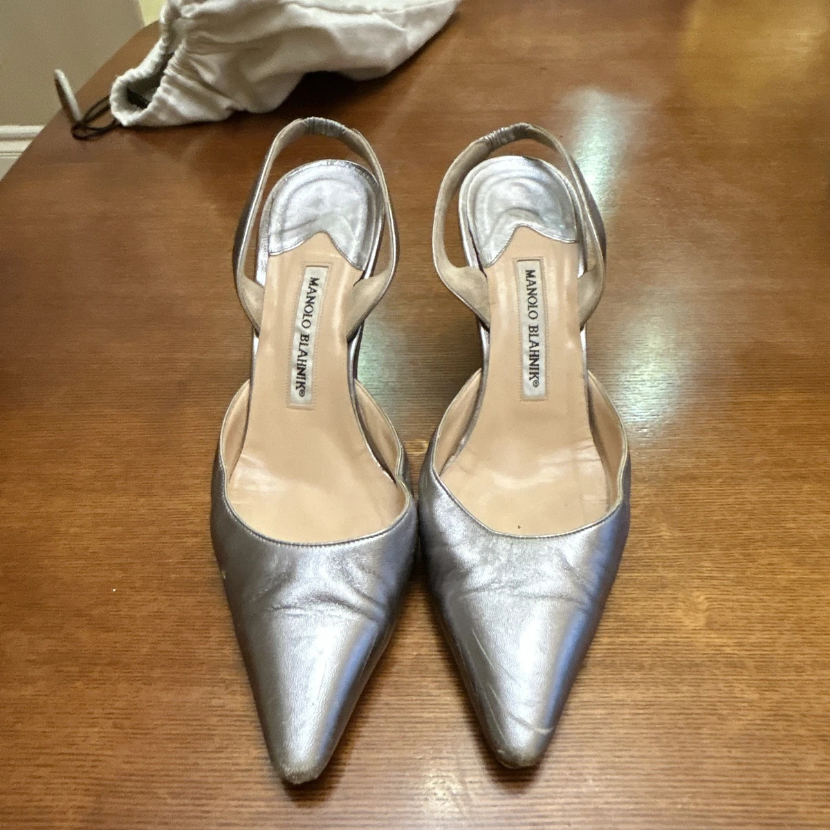 Manolo Blahnik Silver Shoes for Women for sale | eBay