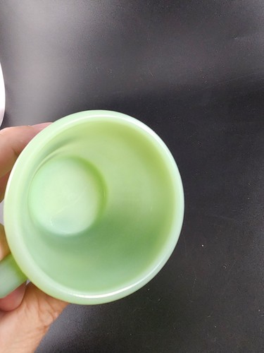 Jadeite Fire King Anchor Hocking Mug D Handle Coffee Tea Cup Oven Ware 30 Vtg - Picture 6 of 8