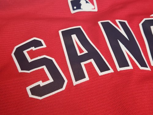 Herren Majestic MLB Minnesota Twins #22 Miguel Sano Rot Baseball Trikot Größe L - Bild 5 von 19