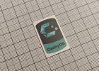 5 x czarno-zielone naklejki CachyOS Linux na obudowę komputera 18 x 28 mm