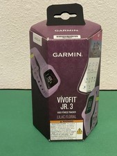 Garmin 010-02441-21 Vivofit Jr. 3 Kids Lilac Floral Purple Fitness Tracker Watch