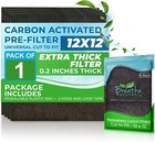 Breathe Naturally Universal Cut To Fit Carbon Activated Air Filter - 4 Pack 