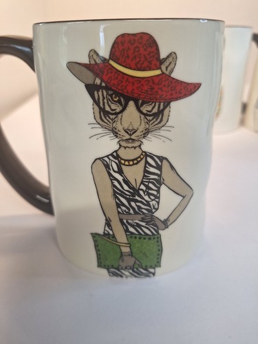 Signature Hipster Tiere Kaffeetassen 5er Set Steinzeug. Von Signature. - Bild 3 von 7