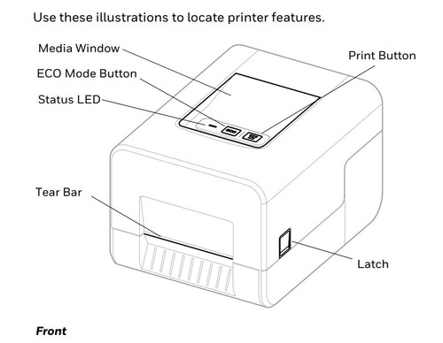 Honeywell PC300TCB000201 Desktop Thermal Lable Barcode Printer 203DPI USB Cable - Picture 10 of 10