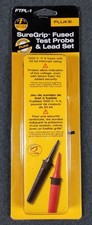 FLUKE ~ FTPL1 Suregrip Fused Test Probe & Lead Set 1000 V, 11 A Fuses ~ NEW