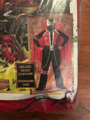 Vintage 1995 Todd McFarlane Spawn Costume 73043 Deluxe Halloween COMPLETE - Picture 2 of 11